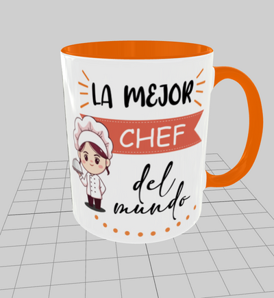 Taza personalizada | Doble color | La mejor chef | Heather