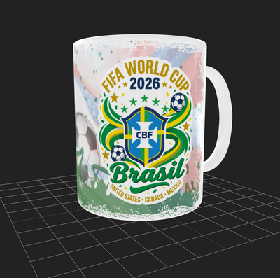 Taza personalizada | FIFA 2026| Bracil | Mundial 2026