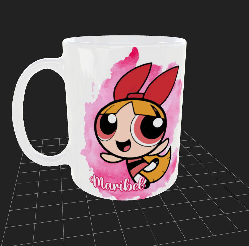 Taza Personalizada |  Amistad | Chicas superpoderosas | Maribel