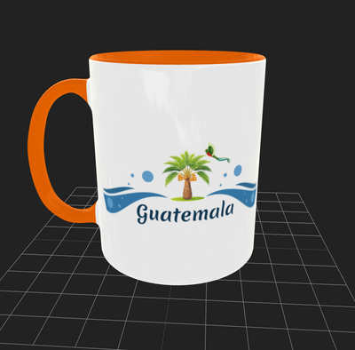 Taza personalizada | Naranja | Guatemala