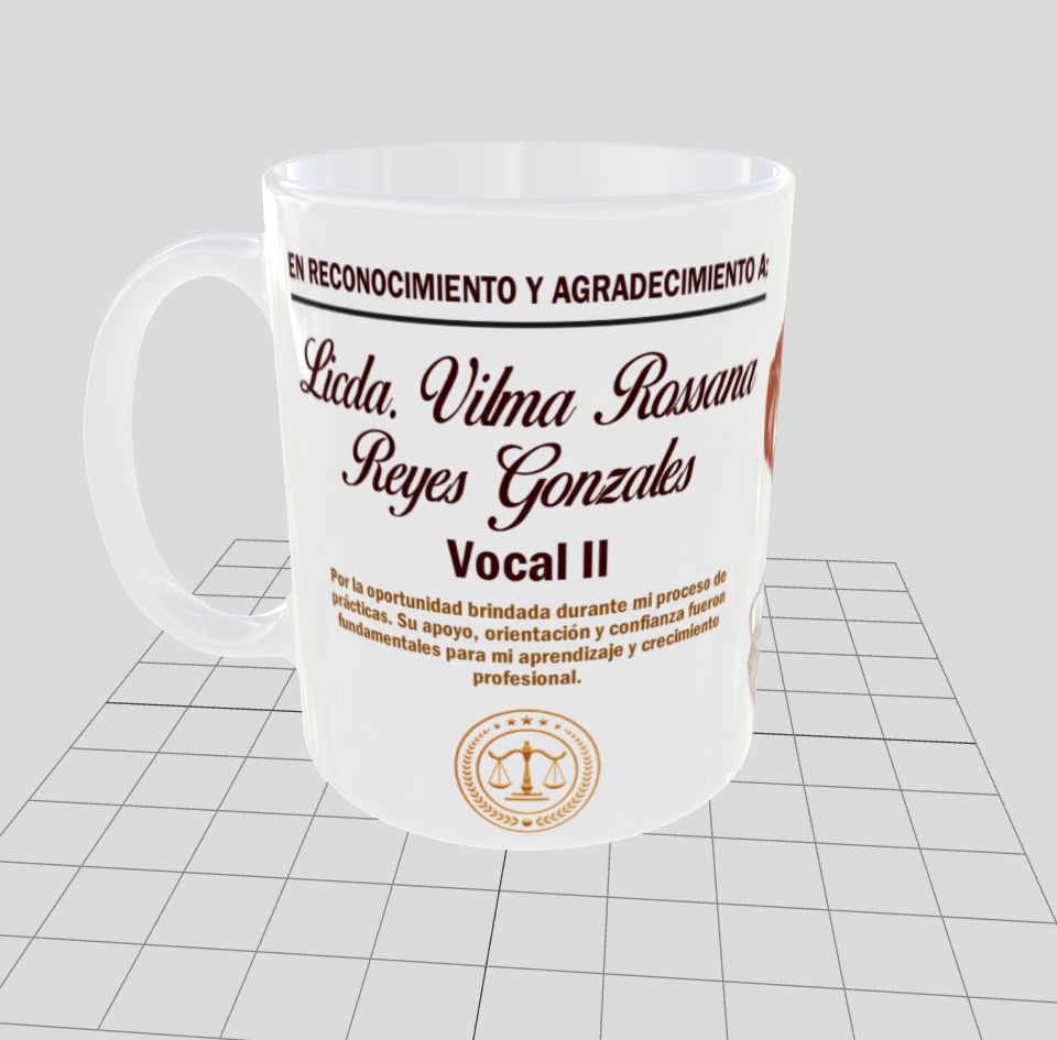 Taza personalizada | Reconocimiento | Jueces del Tribunal | Vocal II