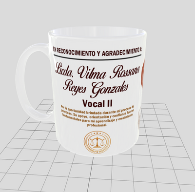 Taza personalizada | Reconocimiento | Jueces del Tribunal | Vocal II