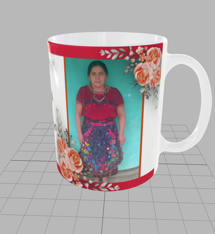 Taza personalizada | Decoración flores | fotografías recuerdo 2