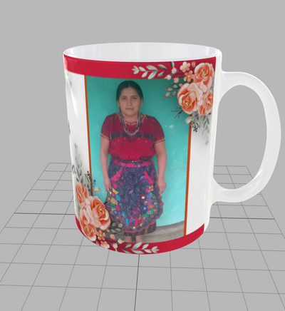 Taza personalizada | Decoración flores | fotografías recuerdo 2