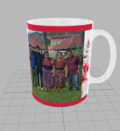 Taza personalizada | Decoración flores | fotografías recuerdo 1