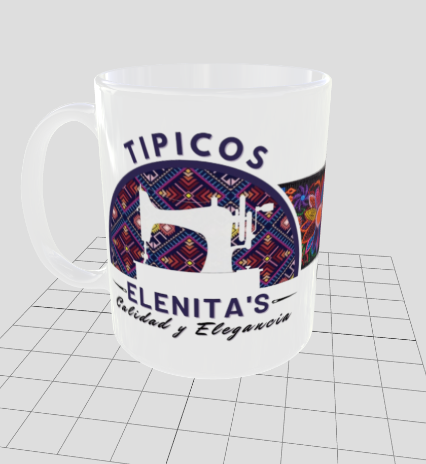 Taza personalizada | Tipicos Elena's | Logo