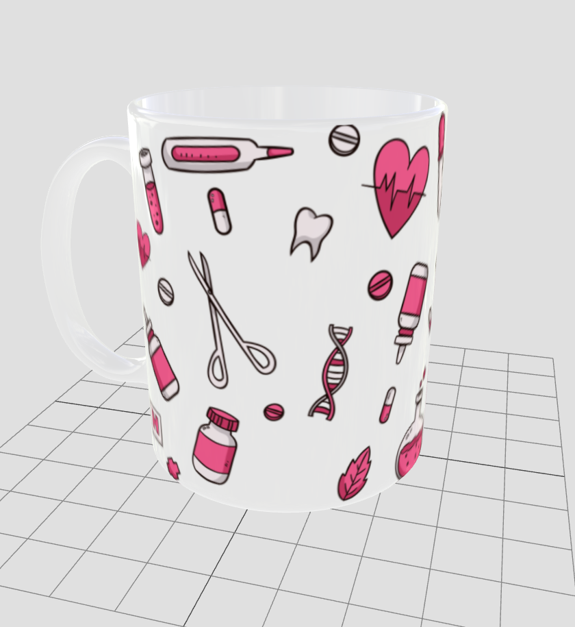 Taza personalizada | Patrón Medicina |  implementos medicos