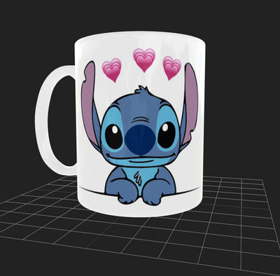 Tazas Personalizada | Stitch| Michel| Opción 1