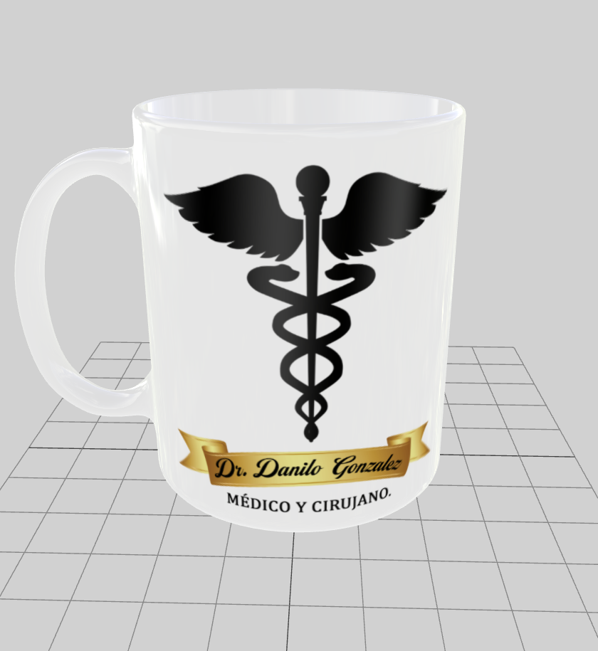 Taza personalizada | Simbolo Medicina | con nombre