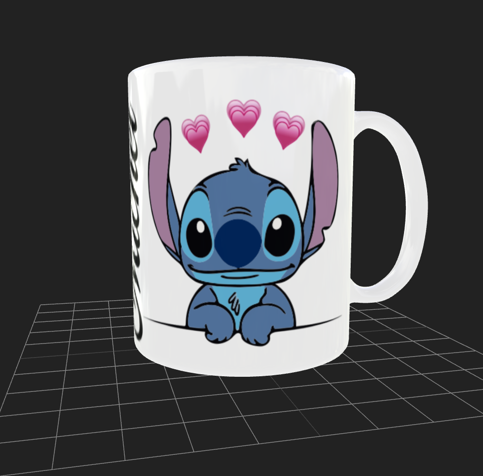 Tazas Personalizada | Stitch| Michel| Opción 2