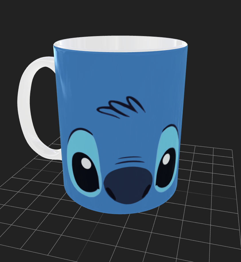 Taza Personalizada | Stitch | Azul
