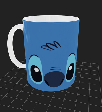 Taza Personalizada | Stitch | Azul