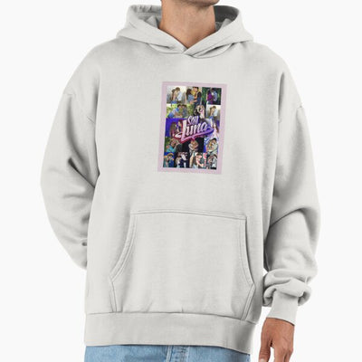 Sudadera Soy Luna | gris | logo frente Spy | collage soy lun