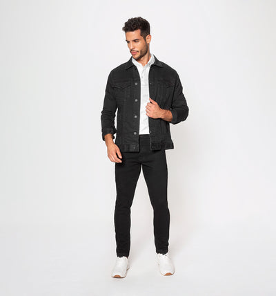Chaqueta de lona  | Negro | Morat| Hombre