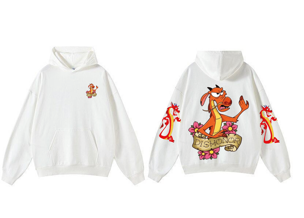 Sudadera personalizada | Blanca | Mushu | DISHONOR