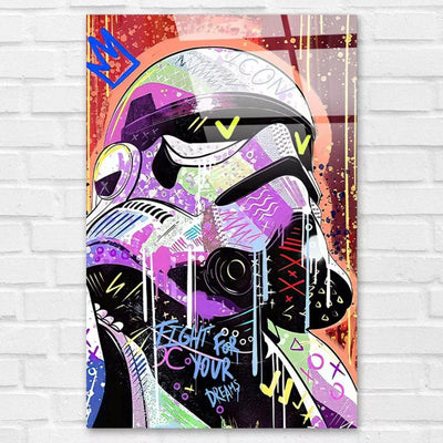 Cuadro Metálico Personalizable | Stormtrooper | Arte callejero