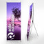 Display tipo X ajustable para negocios 120 cms x 150 cms